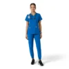 Kadın Force Essentials V Yaka Örme Panelli Scrub Üst