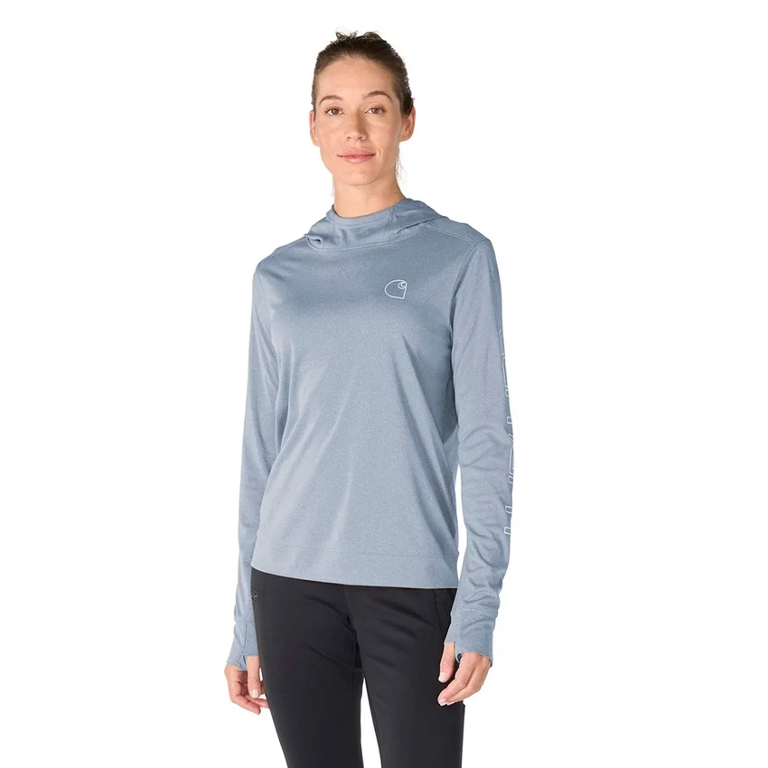 Kadın Force Sun Defender UPF 50+ Nem Emici Kapüşonlu Sweatshirt - Güneş Koruyucu Kapüşonlu sweatshirtler