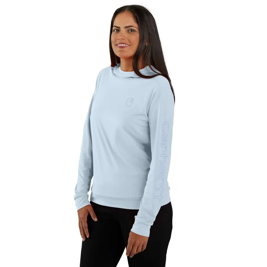 Kadın Force Sun Defender UPF 50+ Nem Emici Kapüşonlu Sweatshirt - Güneş Koruyucu Kapüşonlu sweatshirtler