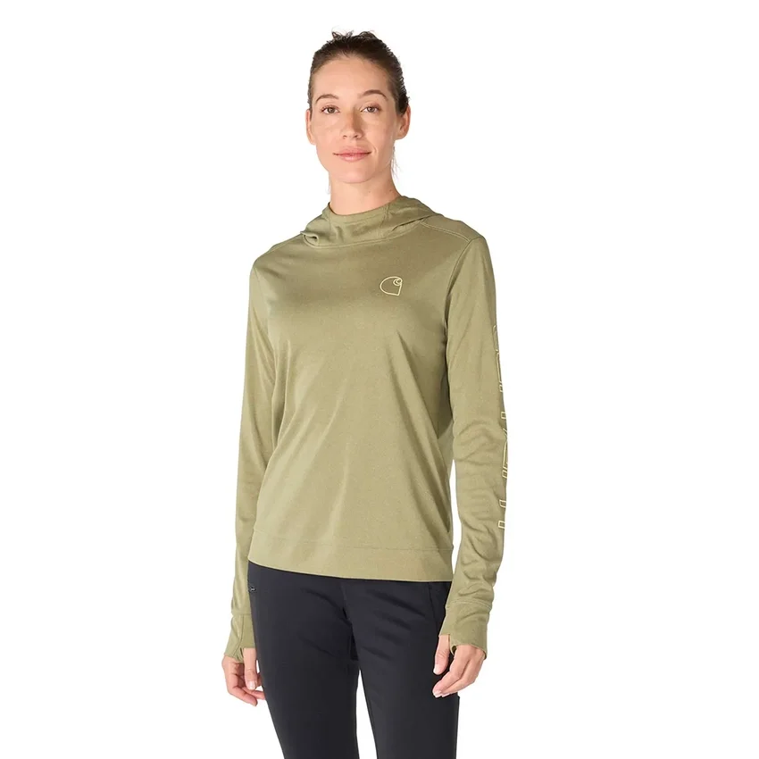 Kadın Force Sun Defender UPF 50+ Nem Emici Kapüşonlu Sweatshirt - Güneş Koruyucu Kapüşonlu sweatshirtler