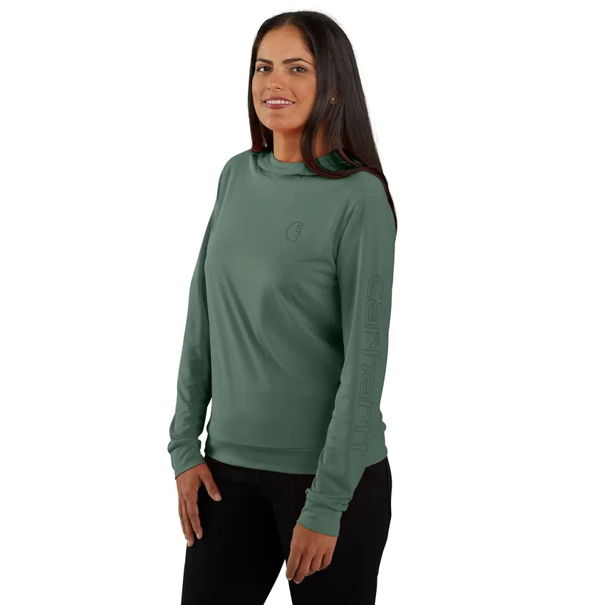 Kadın Force Sun Defender UPF 50+ Nem Emici Kapüşonlu Sweatshirt - Güneş Koruyucu Kapüşonlu sweatshirtler