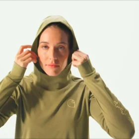Kadın Force Sun Defender UPF 50+ Nem Emici Kapüşonlu Sweatshirt – Güneş Koruyucu Kapüşonlu sweatshirtler