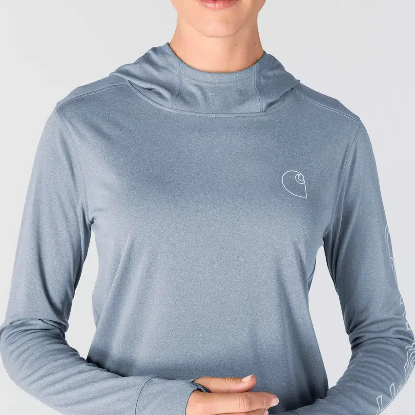 Kadın Force Sun Defender UPF 50+ Nem Emici Kapüşonlu Sweatshirt - Güneş Koruyucu Kapüşonlu sweatshirtler