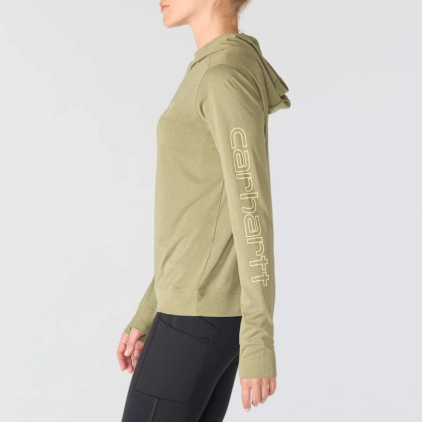 Kadın Force Sun Defender UPF 50+ Nem Emici Kapüşonlu Sweatshirt - Güneş Koruyucu Kapüşonlu sweatshirtler
