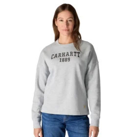 Kadın Geniş Kesim Orta Ağırlıkta carhartt 1889 Grafikli Bisiklet Yaka Sweatshirt