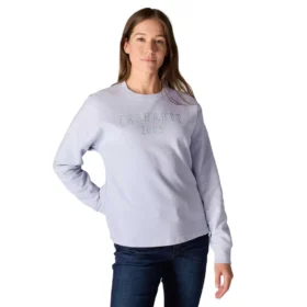 Kadın Geniş Kesim Orta Ağırlıkta carhartt 1889 Grafikli Bisiklet Yaka Sweatshirt