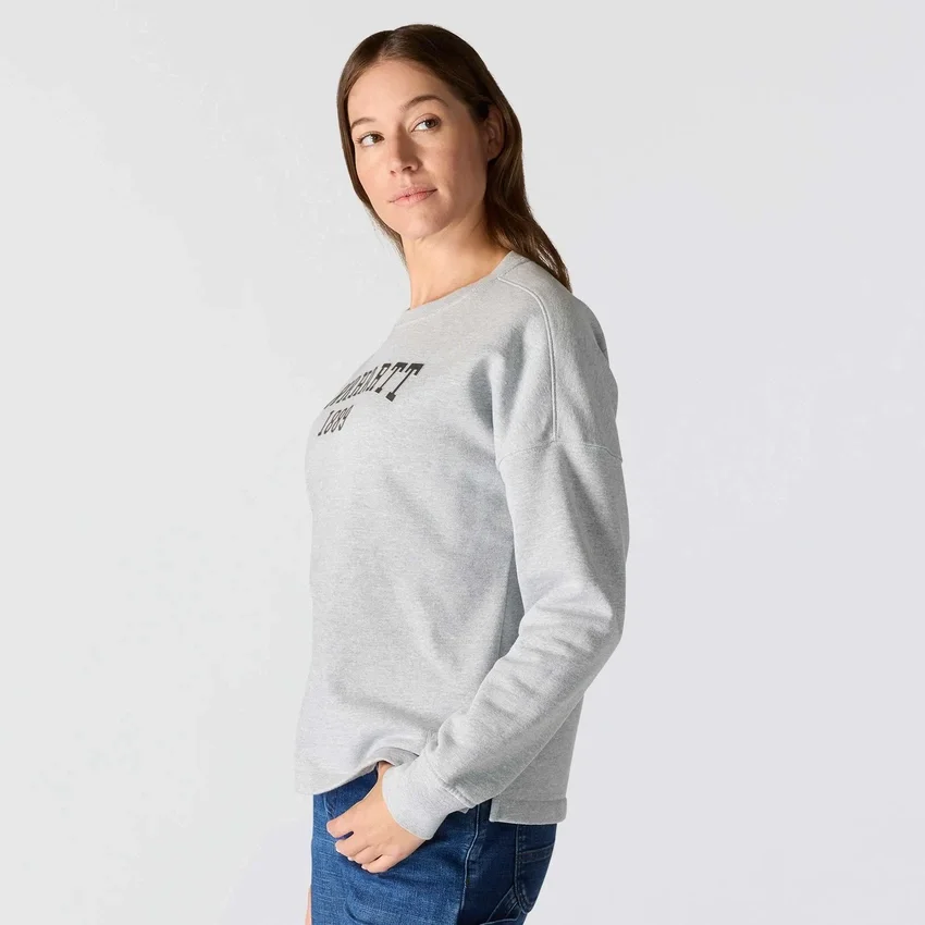 Kadın Geniş Kesim Orta Ağırlıkta carhartt 1889 Grafikli Bisiklet Yaka Sweatshirt