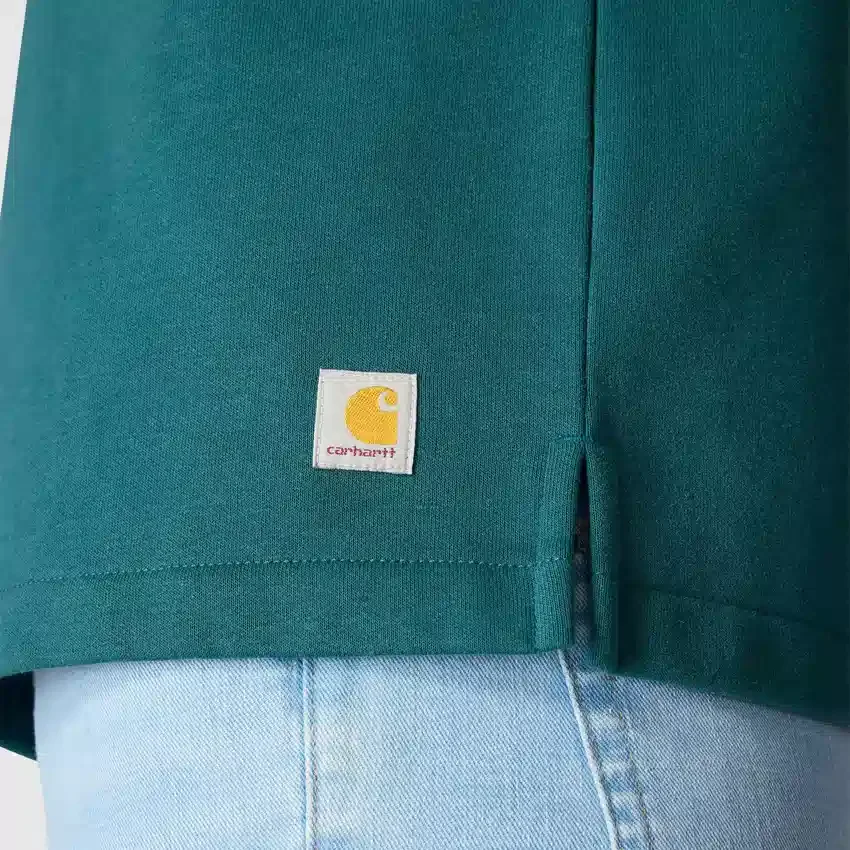 Kadın Geniş Kesim Orta Ağırlıkta carhartt 1889 Grafikli Bisiklet Yaka Sweatshirt