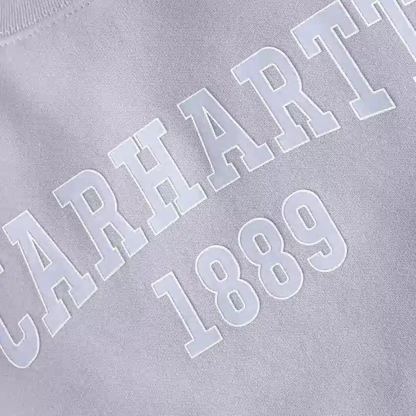 Kadın Geniş Kesim Orta Ağırlıkta carhartt 1889 Grafikli Bisiklet Yaka Sweatshirt