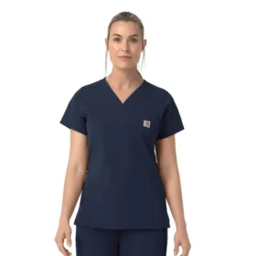 Kadın Rugged Flex Fld V Yaka Scrub Üst