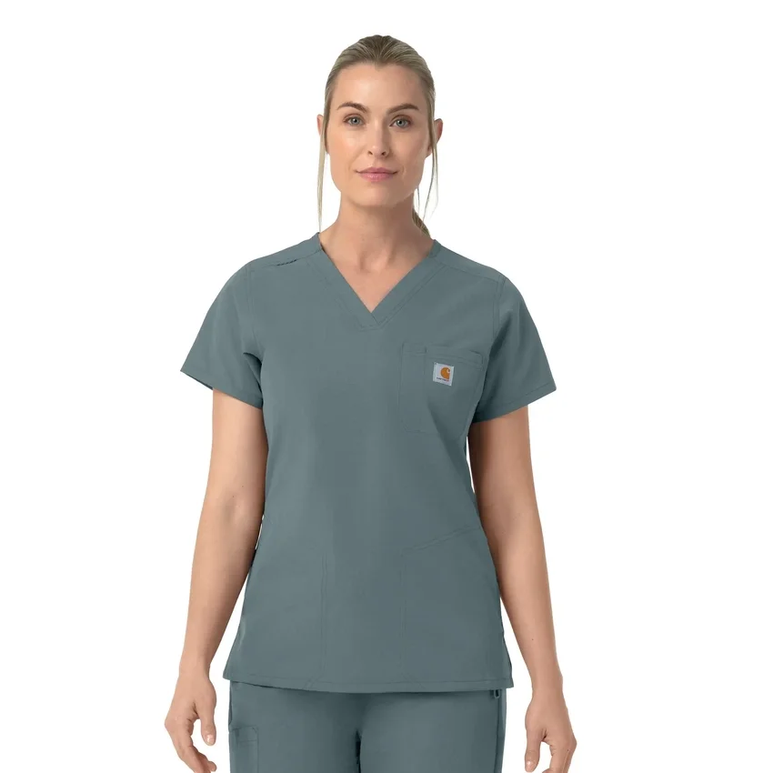 Kadın Rugged Flex Fld V Yaka Scrub Üst