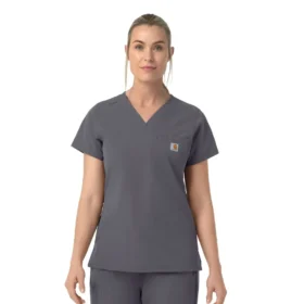 Kadın Rugged Flex Fld V Yaka Scrub Üst