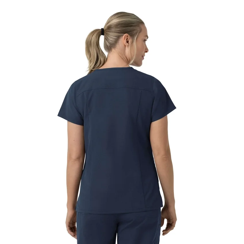 Kadın Rugged Flex Fld V Yaka Scrub Üst