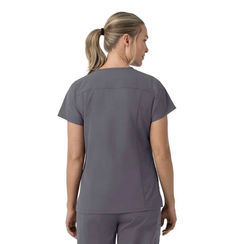 Kadın Rugged Flex Fld V Yaka Scrub Üst