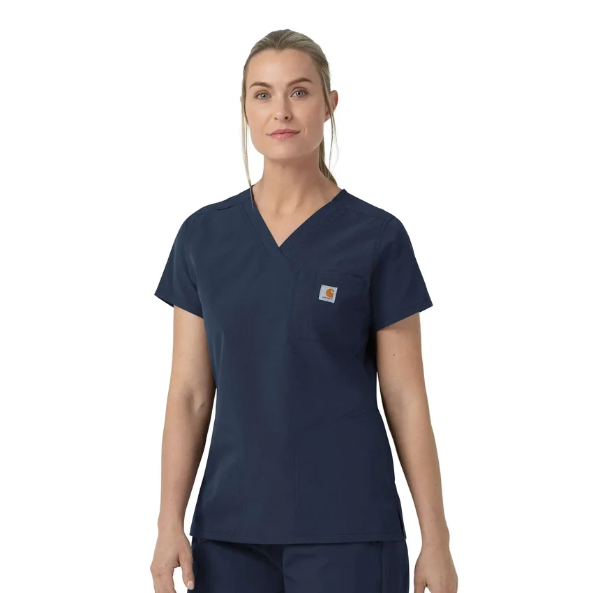 Kadın Rugged Flex Fld V Yaka Scrub Üst