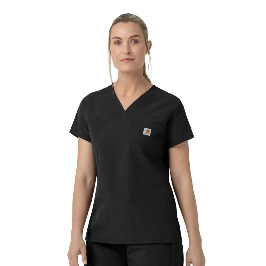 Kadın Rugged Flex Fld V Yaka Scrub Üst