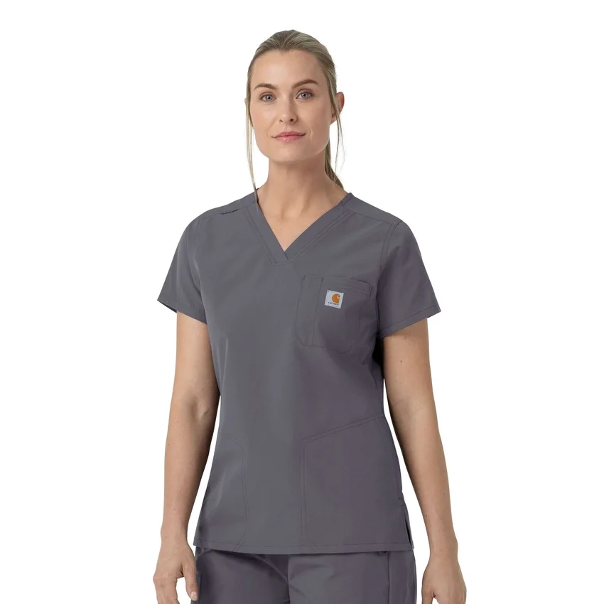 Kadın Rugged Flex Fld V Yaka Scrub Üst