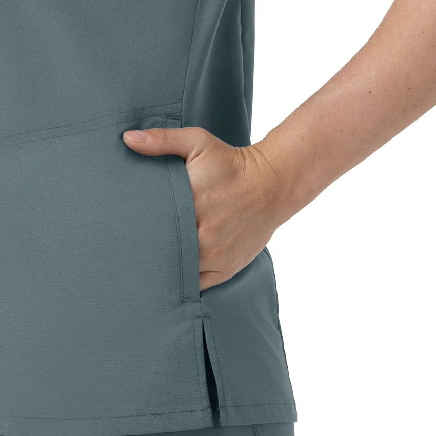 Kadın Rugged Flex Fld V Yaka Scrub Üst