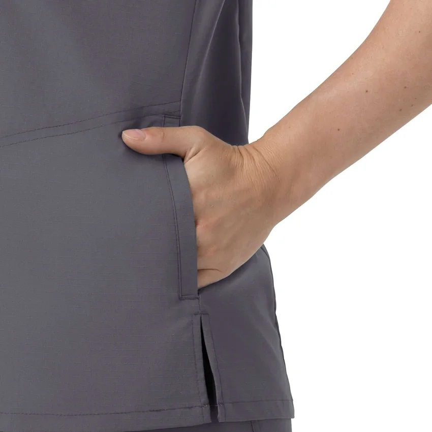Kadın Rugged Flex Fld V Yaka Scrub Üst