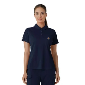 Kadın Rugged Flex® Rscu Hafif Kısa Kolluklu Polo Scrub Üst