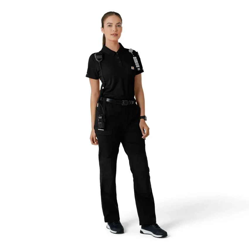 Kadın Rugged Flex® Rscu Hafif Kısa Kolluklu Polo Scrub Üst