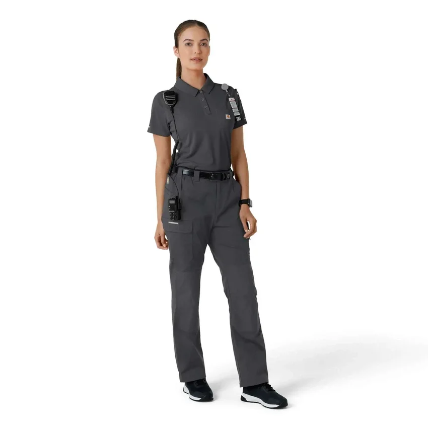 Kadın Rugged Flex® Rscu Hafif Kısa Kolluklu Polo Scrub Üst