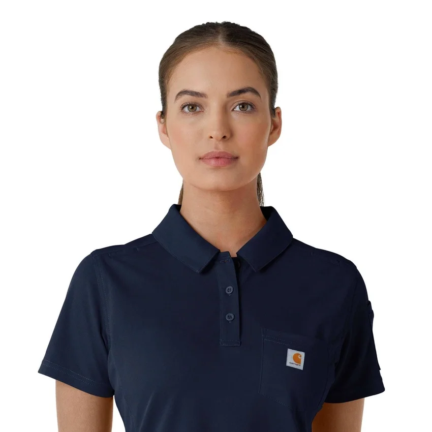 Kadın Rugged Flex® Rscu Hafif Kısa Kolluklu Polo Scrub Üst