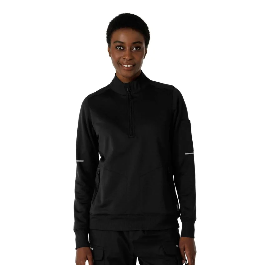 Kadın Rugged Flex® Rscu Scrub Yarım Fermuarlı