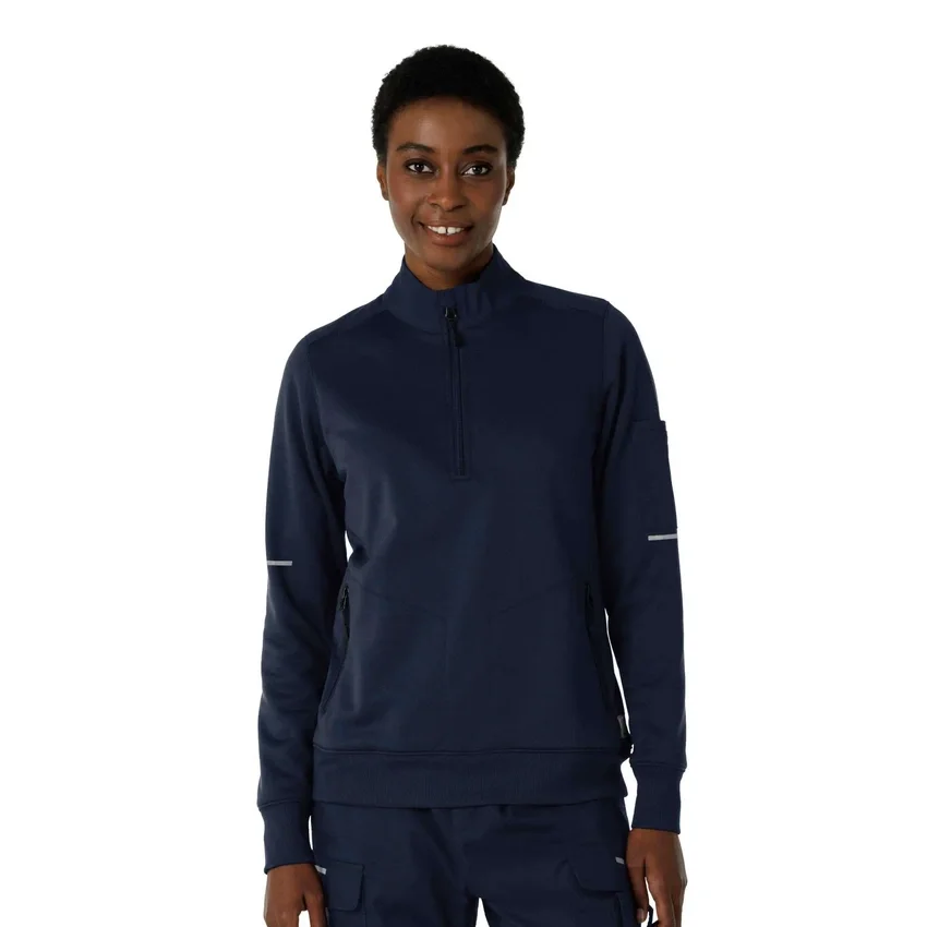 Kadın Rugged Flex® Rscu Scrub Yarım Fermuarlı