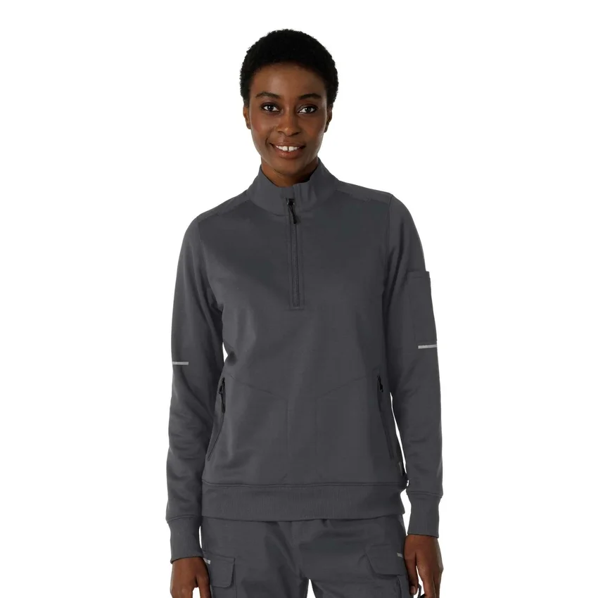 Kadın Rugged Flex® Rscu Scrub Yarım Fermuarlı