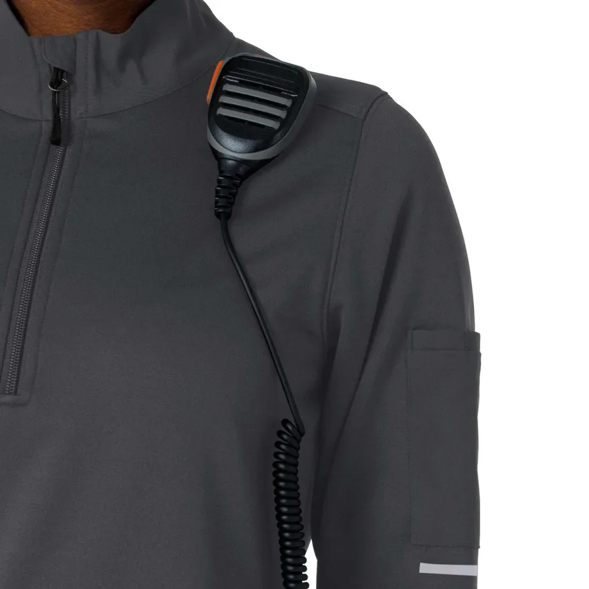 Kadın Rugged Flex® Rscu Scrub Yarım Fermuarlı