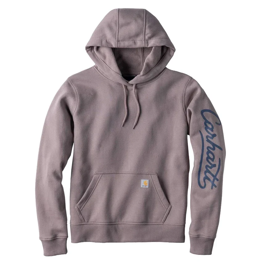 Kadın Sawyer Script Logo Kolluklu Kapüşonlu Sweatshirt