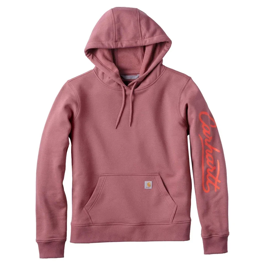 Kadın Sawyer Script Logo Kolluklu Kapüşonlu Sweatshirt