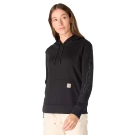 Kadın Sawyer Script Logo Kolluklu Kapüşonlu Sweatshirt
