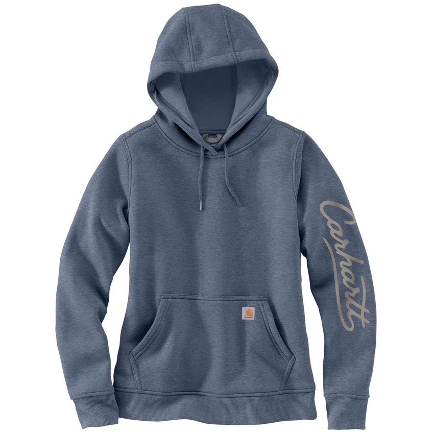 Kadın Sawyer Script Logo Kolluklu Kapüşonlu Sweatshirt