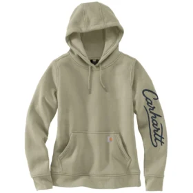 Kadın Sawyer Script Logo Kolluklu Kapüşonlu Sweatshirt