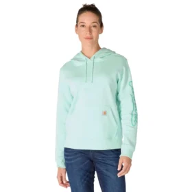 Kadın Sawyer Script Logo Kolluklu Kapüşonlu Sweatshirt