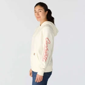 Kadın Sawyer Script Logo Kolluklu Kapüşonlu Sweatshirt