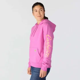 Kadın Sawyer Script Logo Kolluklu Kapüşonlu Sweatshirt