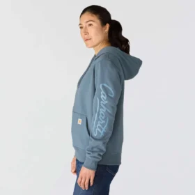 Kadın Sawyer Script Logo Kolluklu Kapüşonlu Sweatshirt