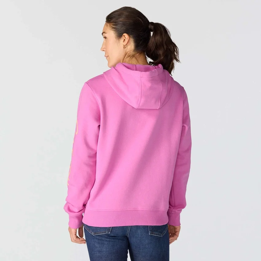 Kadın Sawyer Script Logo Kolluklu Kapüşonlu Sweatshirt