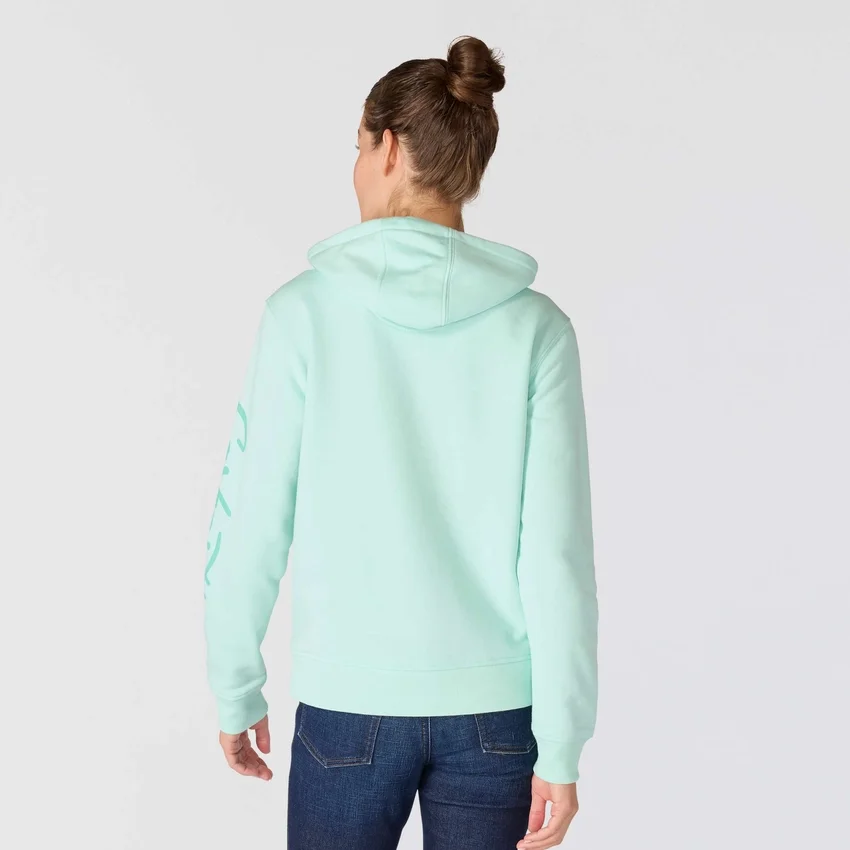Kadın Sawyer Script Logo Kolluklu Kapüşonlu Sweatshirt