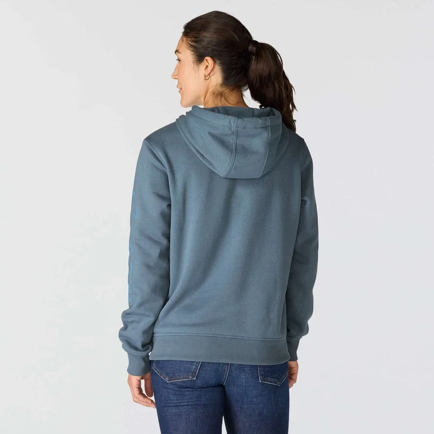 Kadın Sawyer Script Logo Kolluklu Kapüşonlu Sweatshirt