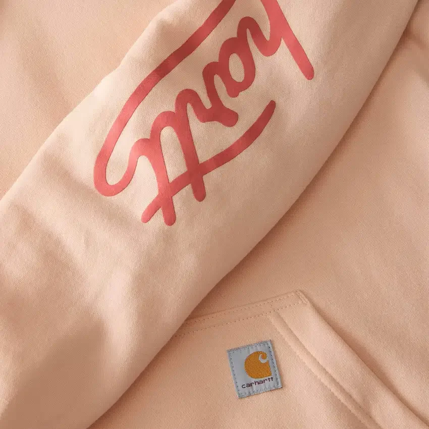 Kadın Sawyer Script Logo Kolluklu Kapüşonlu Sweatshirt