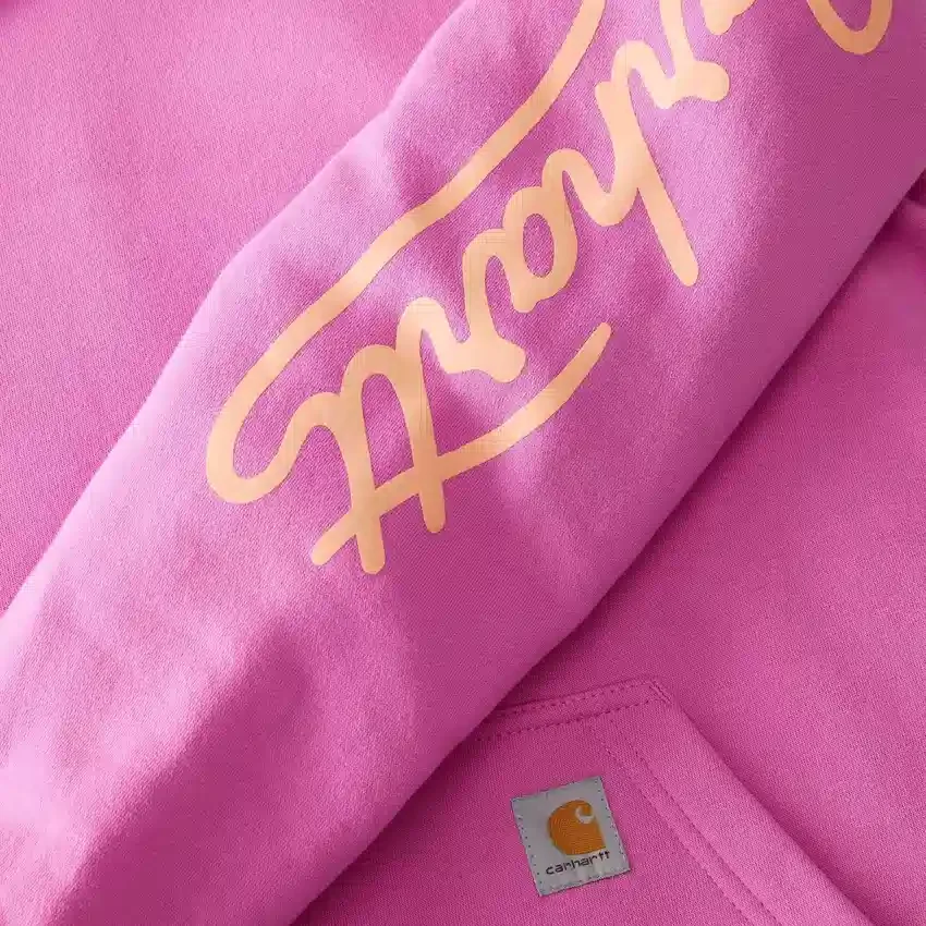 Kadın Sawyer Script Logo Kolluklu Kapüşonlu Sweatshirt