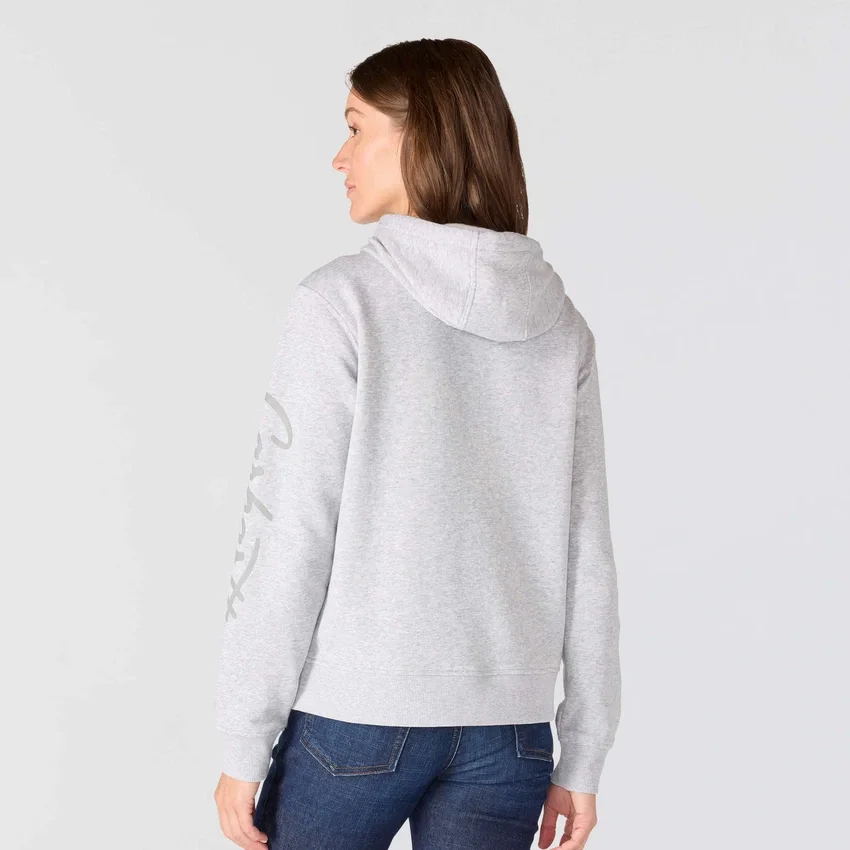 Kadın Sawyer Script Logo Kolluklu Kapüşonlu Sweatshirt