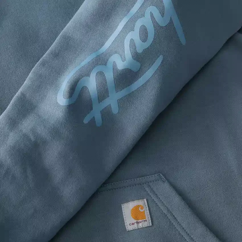 Kadın Sawyer Script Logo Kolluklu Kapüşonlu Sweatshirt