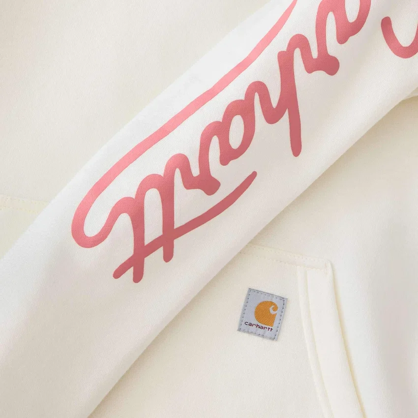 Kadın Sawyer Script Logo Kolluklu Kapüşonlu Sweatshirt