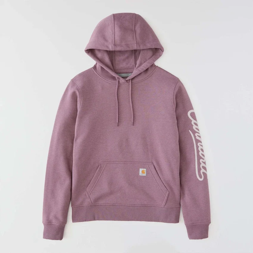 Kadın Sawyer Script Logo Kolluklu Kapüşonlu Sweatshirt