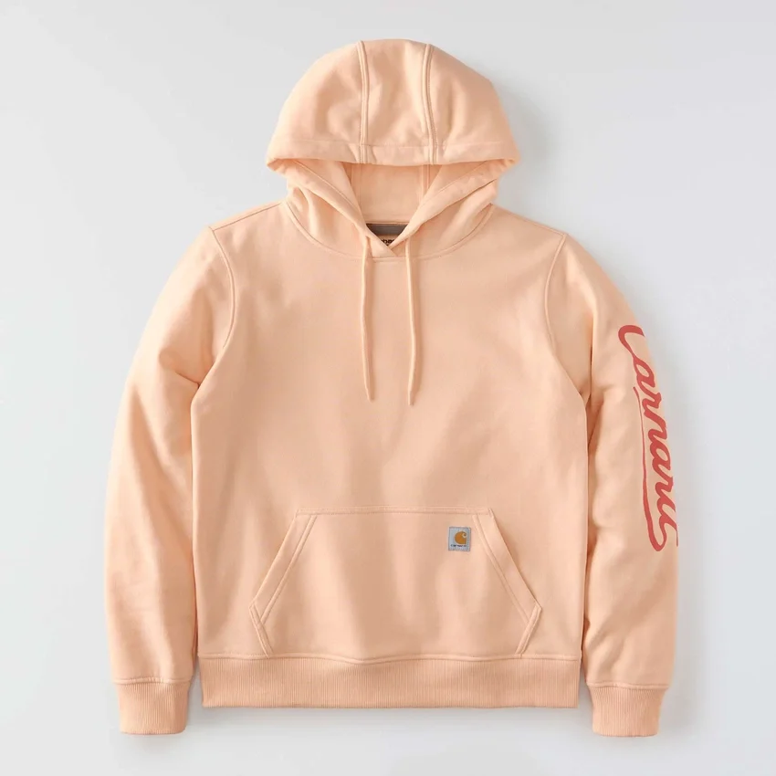 Kadın Sawyer Script Logo Kolluklu Kapüşonlu Sweatshirt